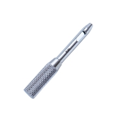 Searcy Chalazion Trephine, Round And Knurled Handle With Polished Finish, Supplied With Blade Guard, Resharpenable 2.5mm Blade, Double Windows, And Overall Length Of 2" (52mm)  